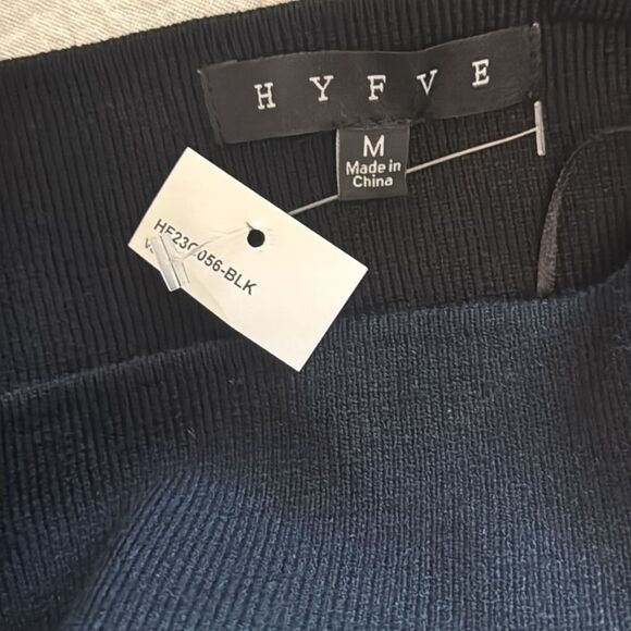 HYFVE Black Ribbed Dolman Sleeve Sweater Dress - Picture 6 of 6